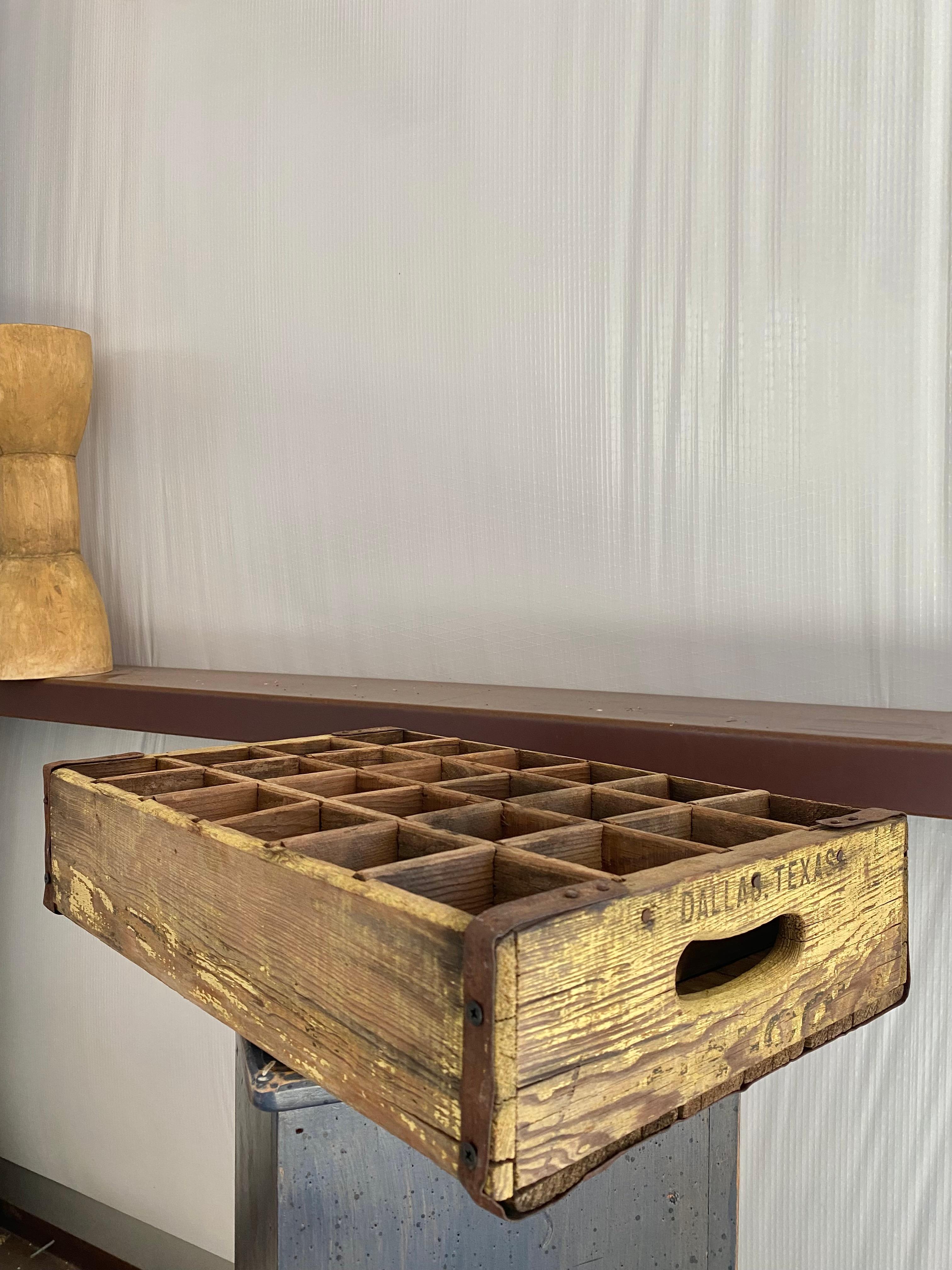 Primitive Wood Soda Crates, Set of 2 For Sale 10