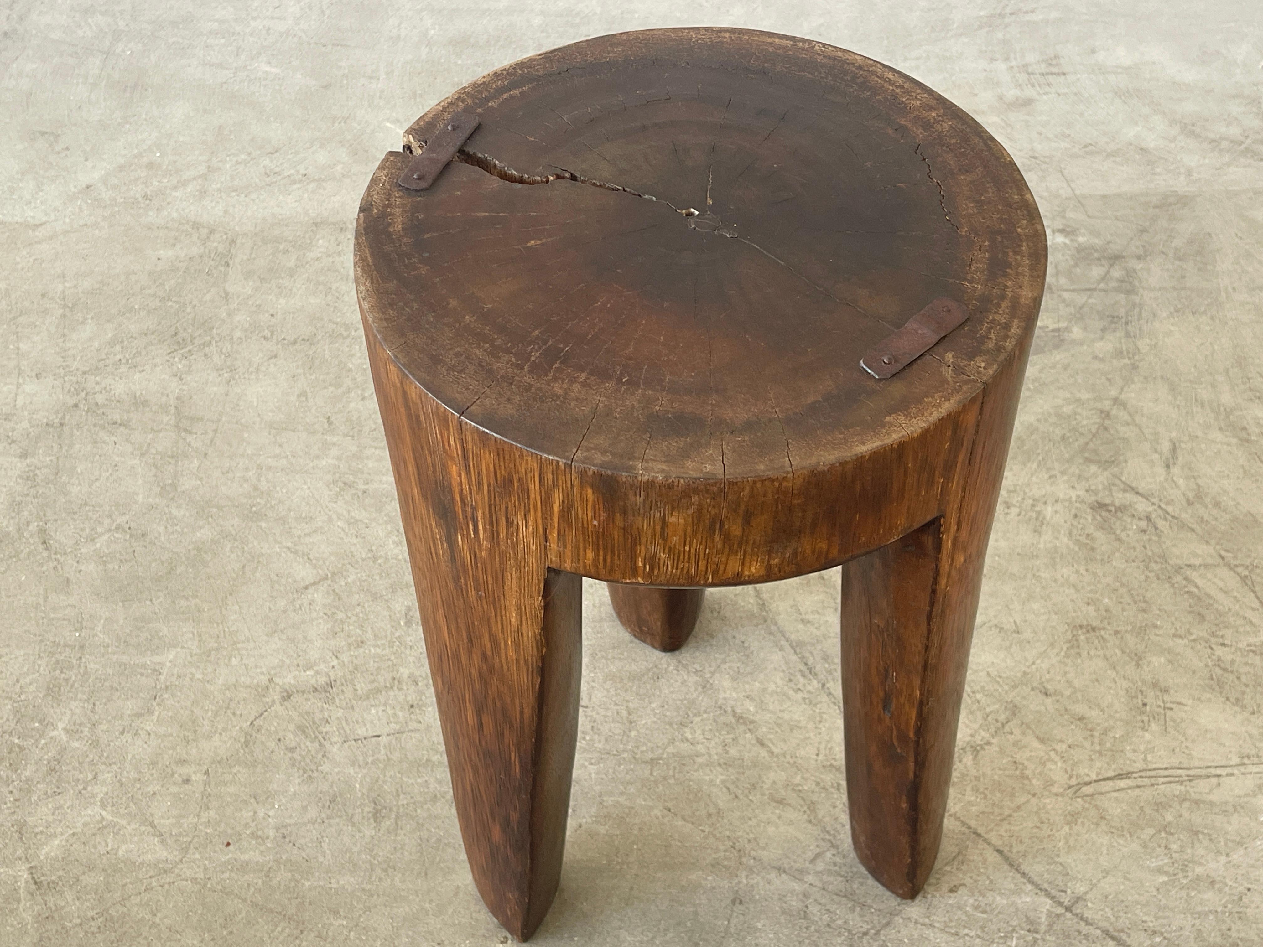 Primitive Wood Stool 1