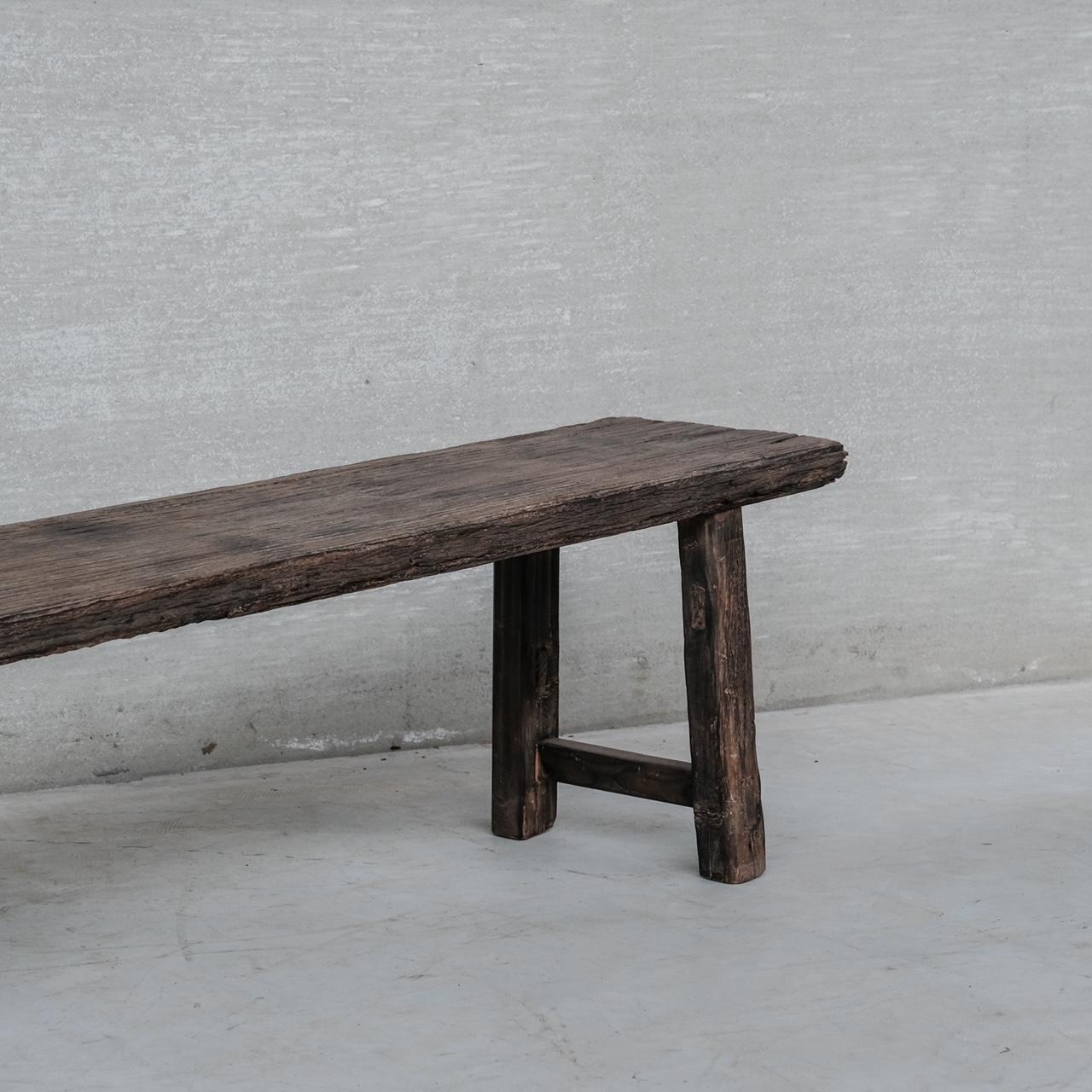 Belge Banc belge primitif en bois en vente
