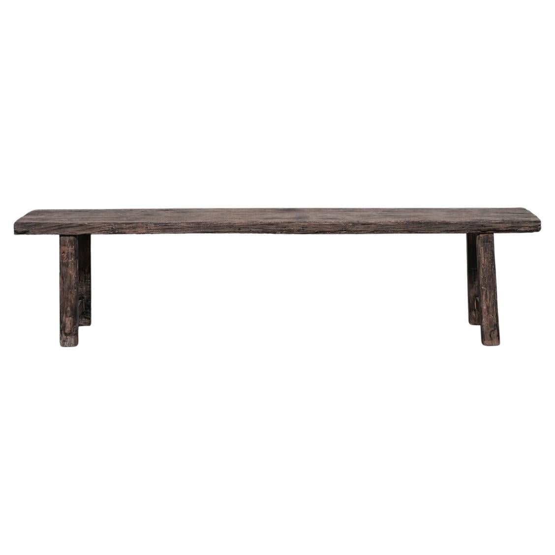 Panchina primitiva in legno del Belgio