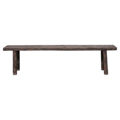 Panchina primitiva in legno del Belgio