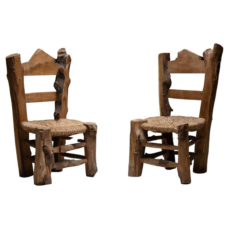 French Primitive Artist’s Chair, c. 1950 For Sale at 1stDibs