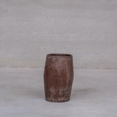 Primitive Wooden Circular Planter or Umbrella Stand