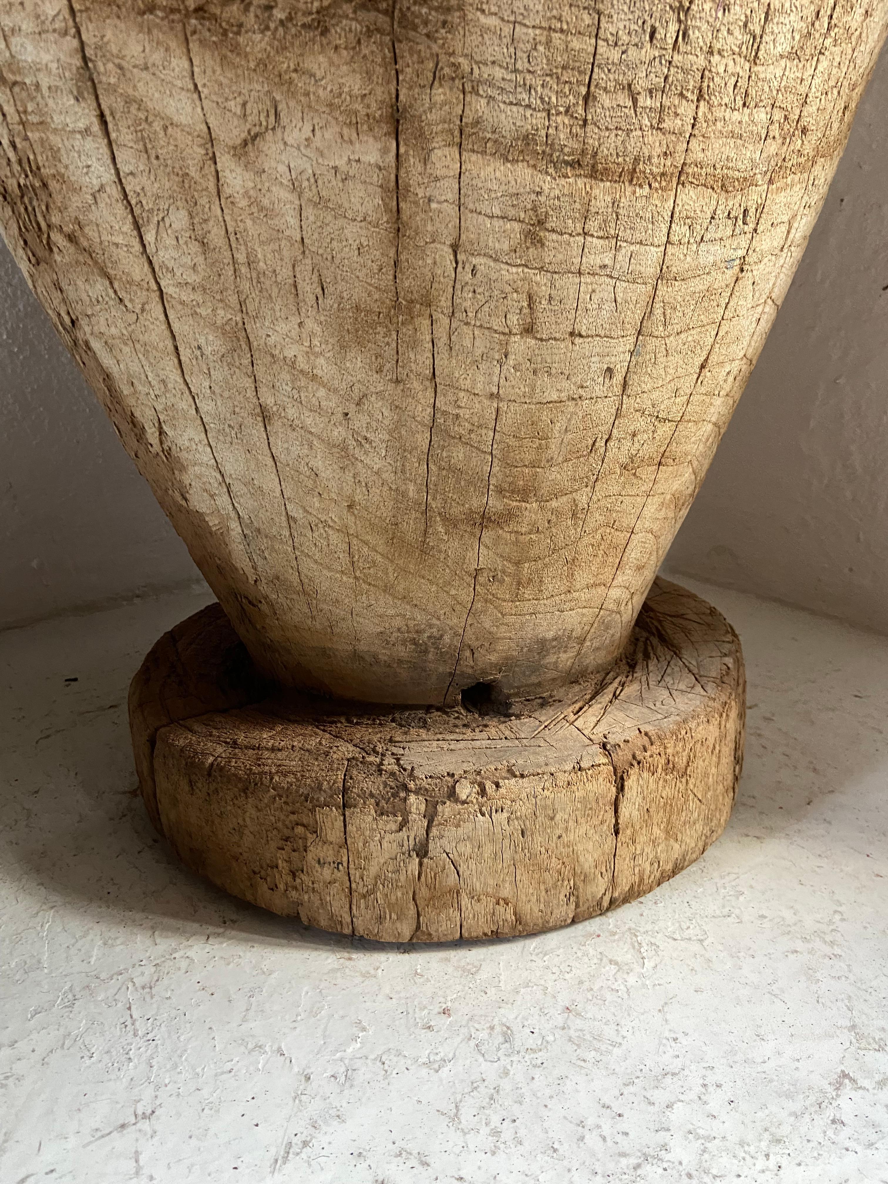 Other Primitive Wooden Coffee Mortar by Artefakto For Sale