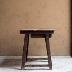 Primitive wooden desk, wabi-sabi, Spain, 1850s