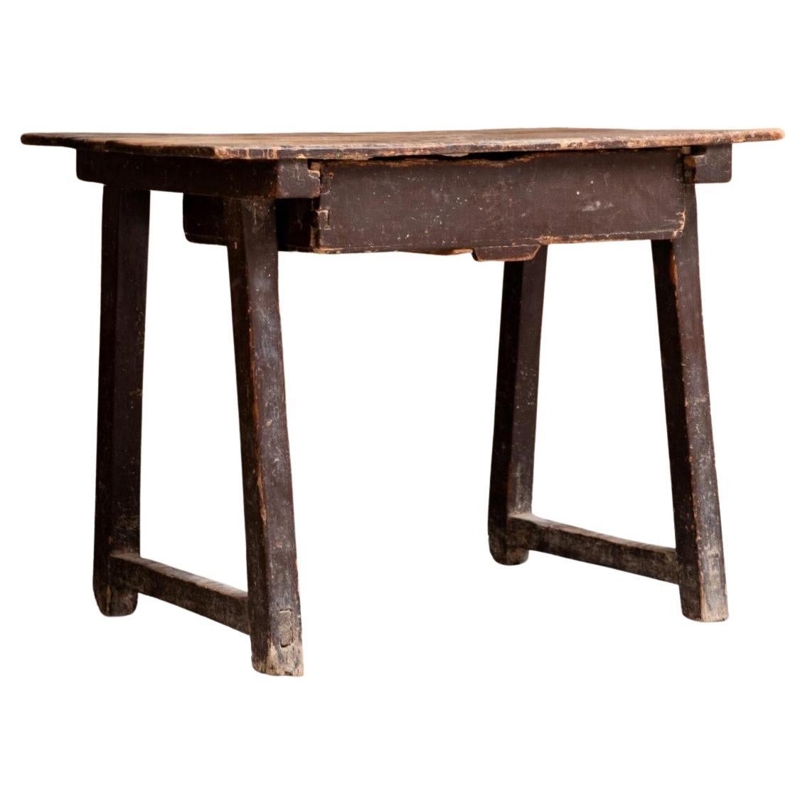 Bureau primitif en bois, wabi-sabi, Espagne, années 1850 en vente