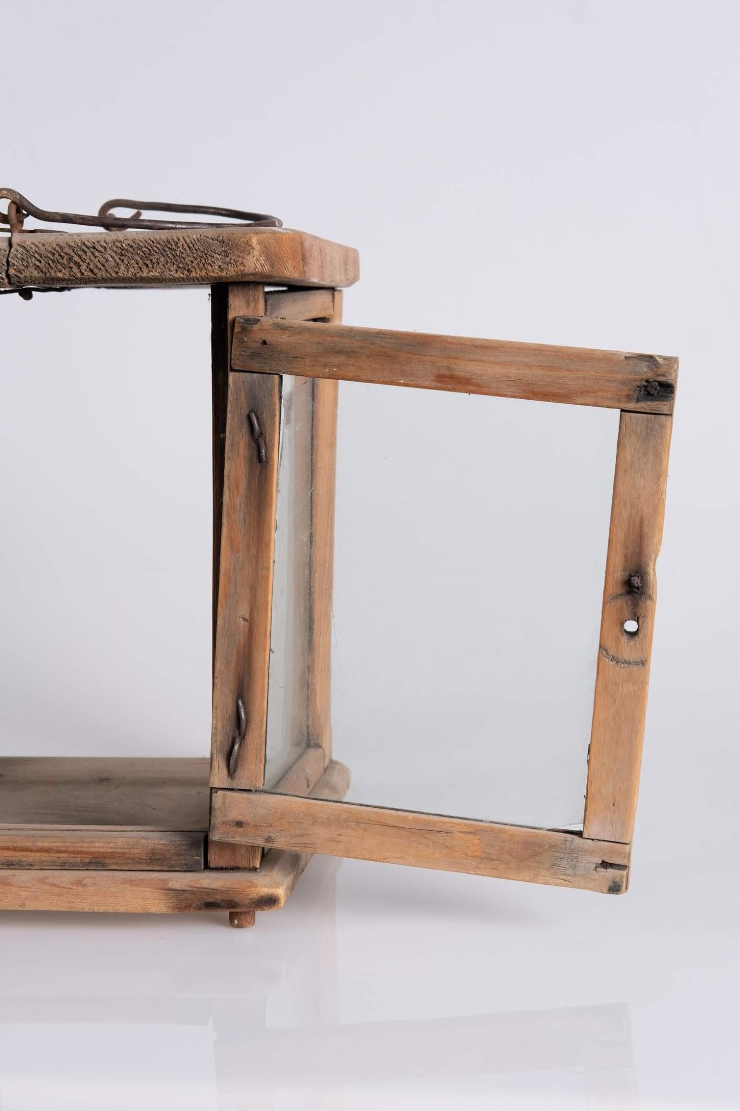 Peccio Lanterna primitiva in legno, Svizzera, circa 1800 in vendita