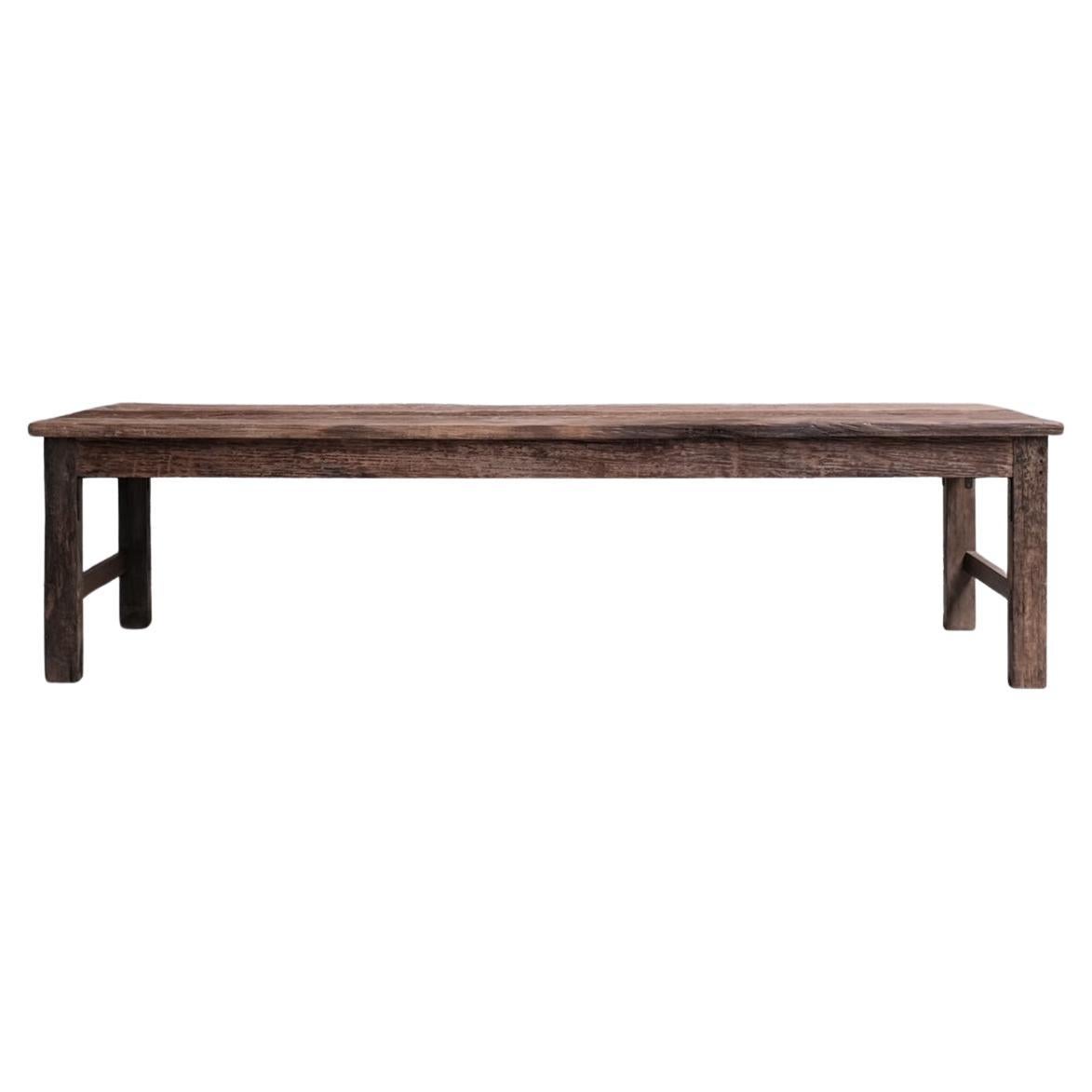 Primitive Wooden XXL Dining Table For Sale