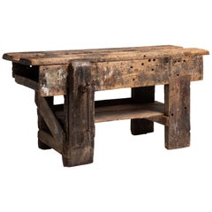 Primitive Workbench, England, 19th Century