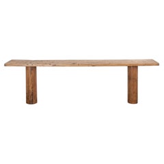 Primitive XL Elm Console Table