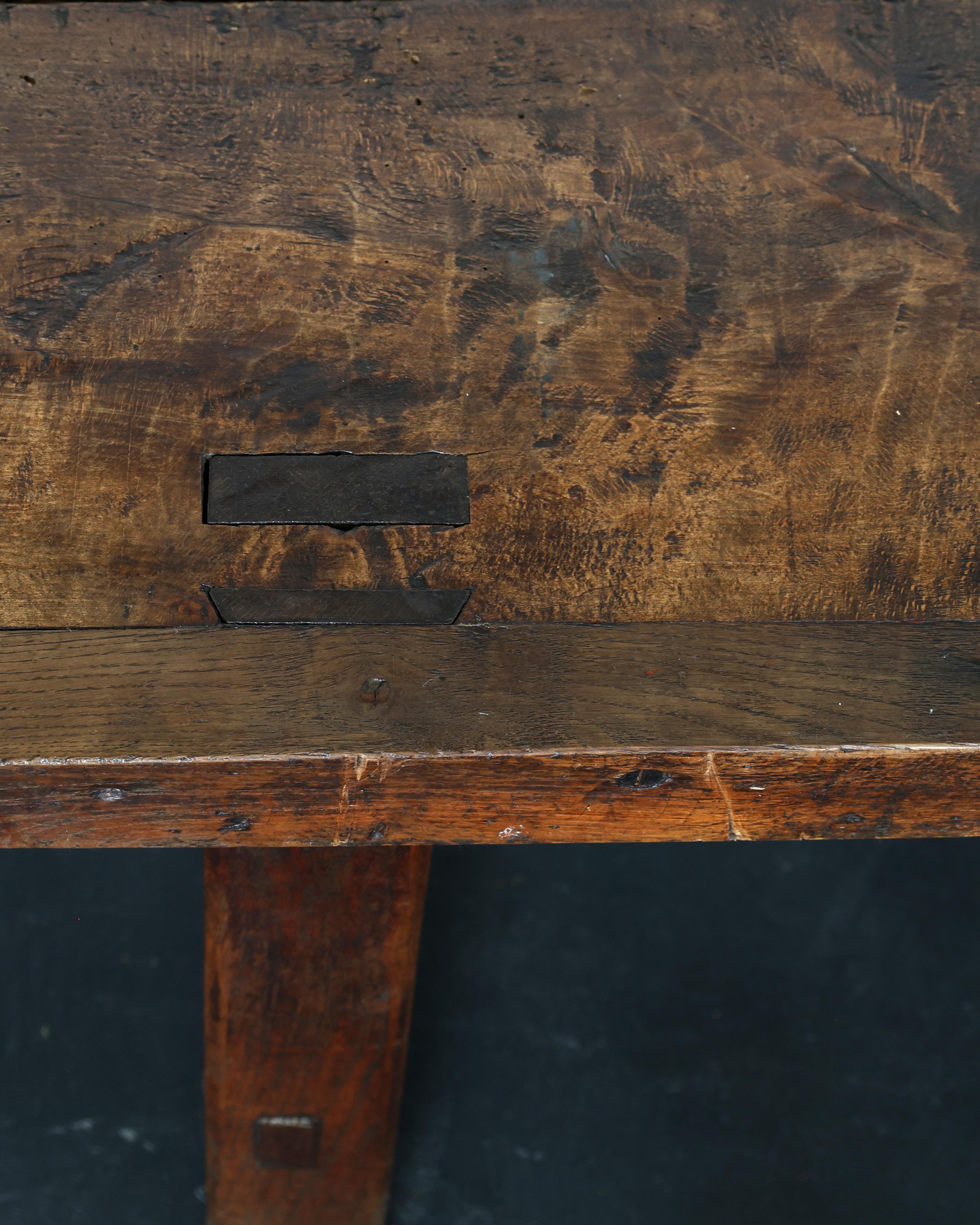Primitive XXL Early 19th C. Normandy Dinning Table For Sale 5