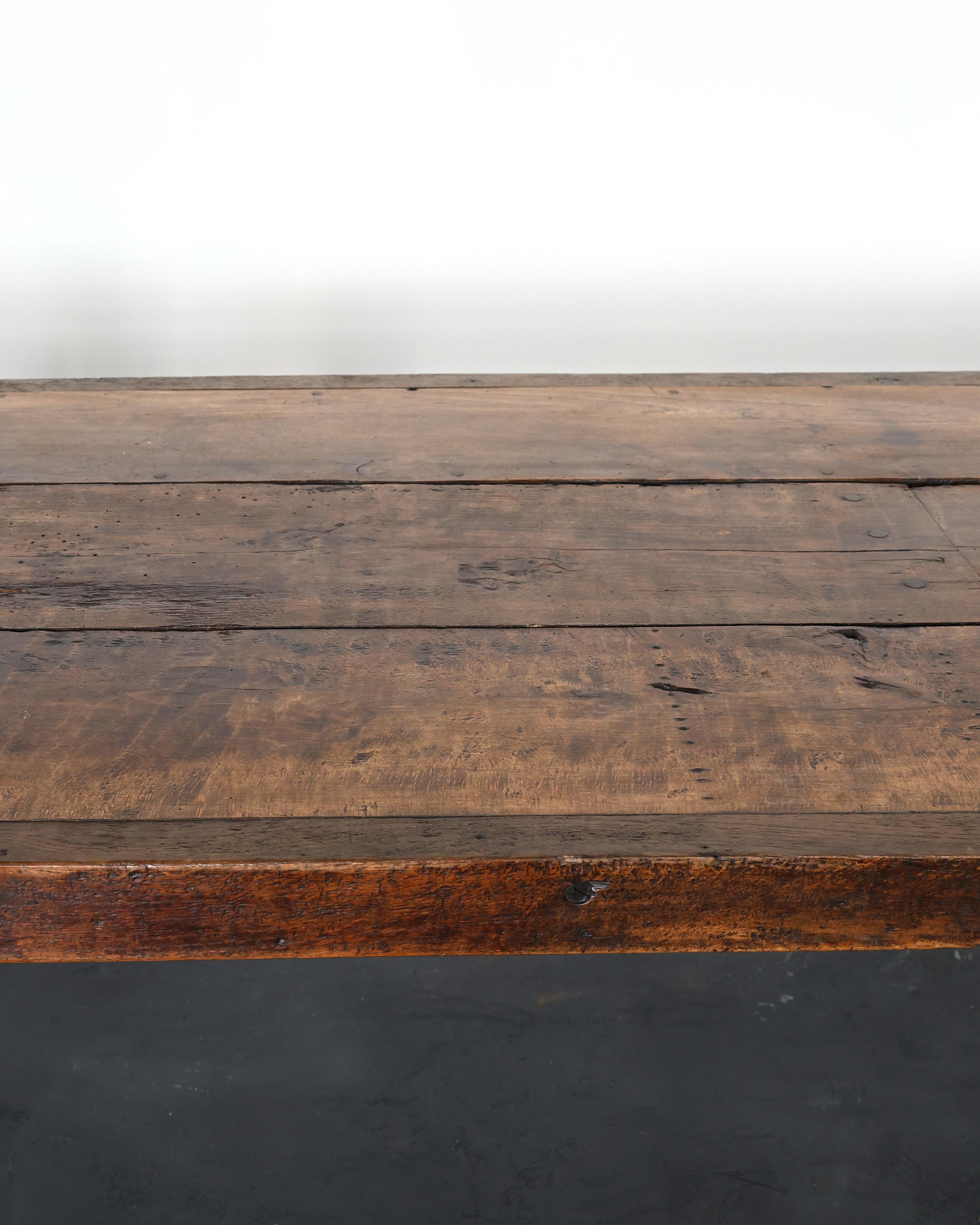 Primitive XXL Early 19th C. Normandy Dinning Table For Sale 6