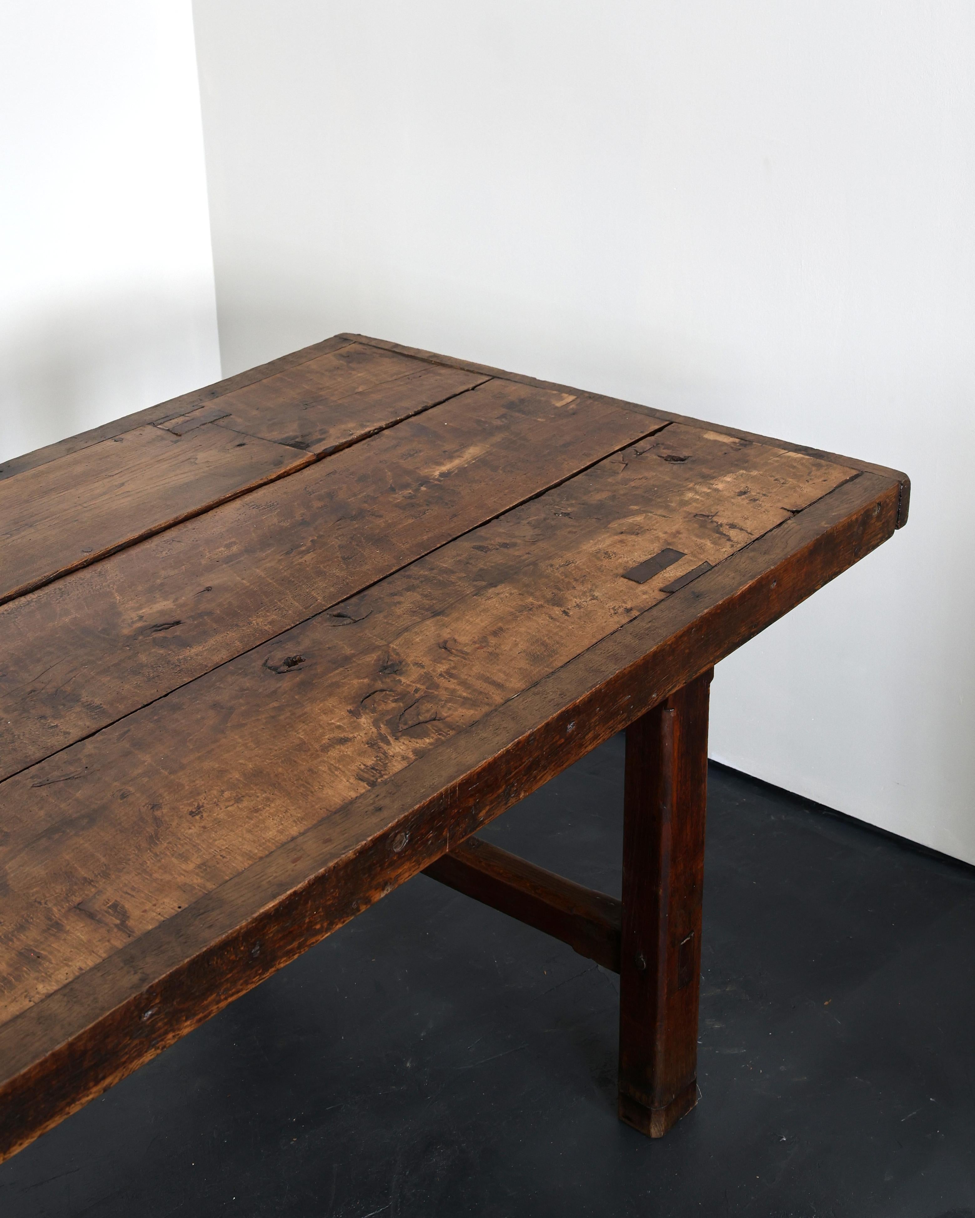 Primitive XXL Early 19th C. Normandy Dinning Table For Sale 7