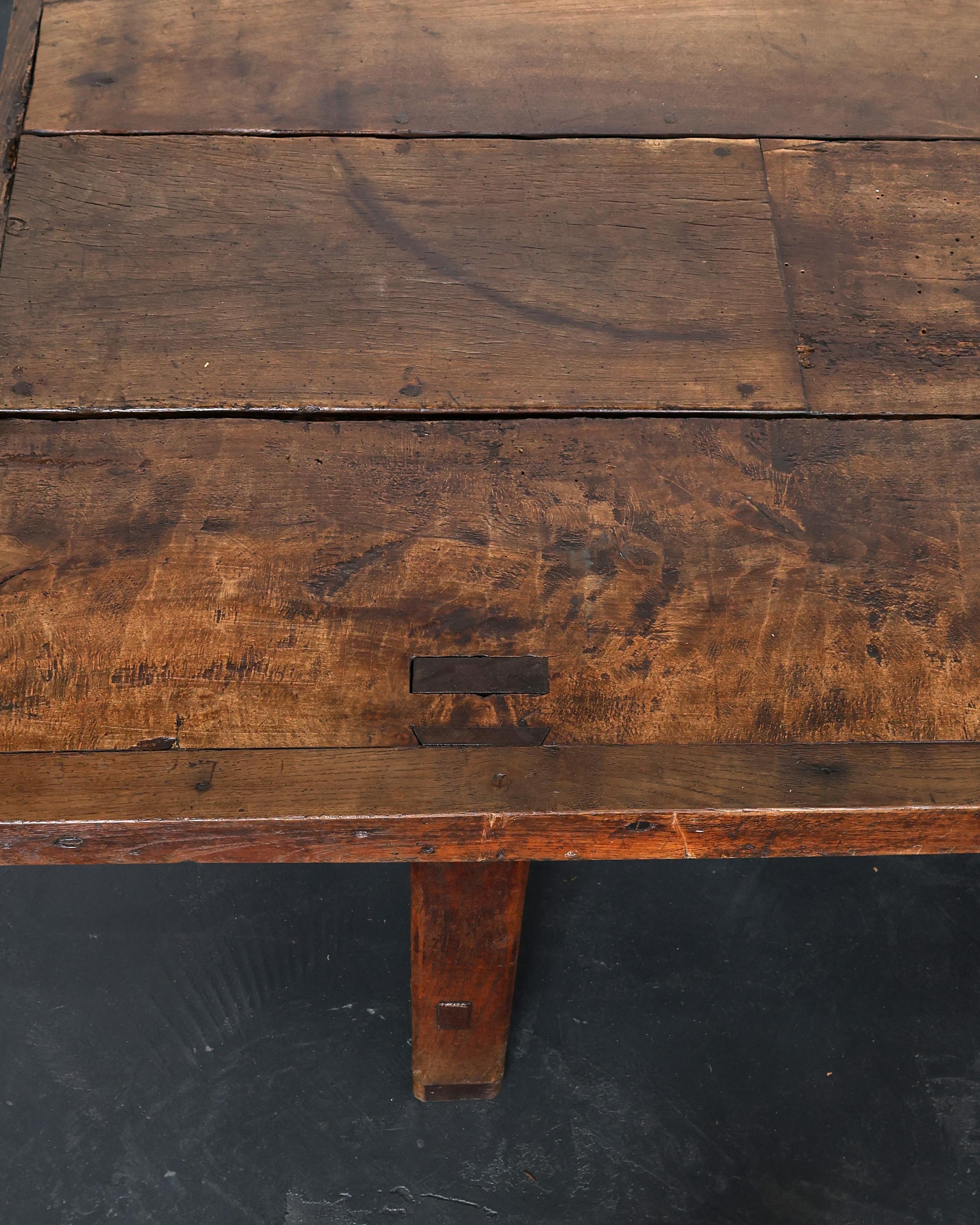 Primitive XXL Early 19th C. Normandy Dinning Table For Sale 9