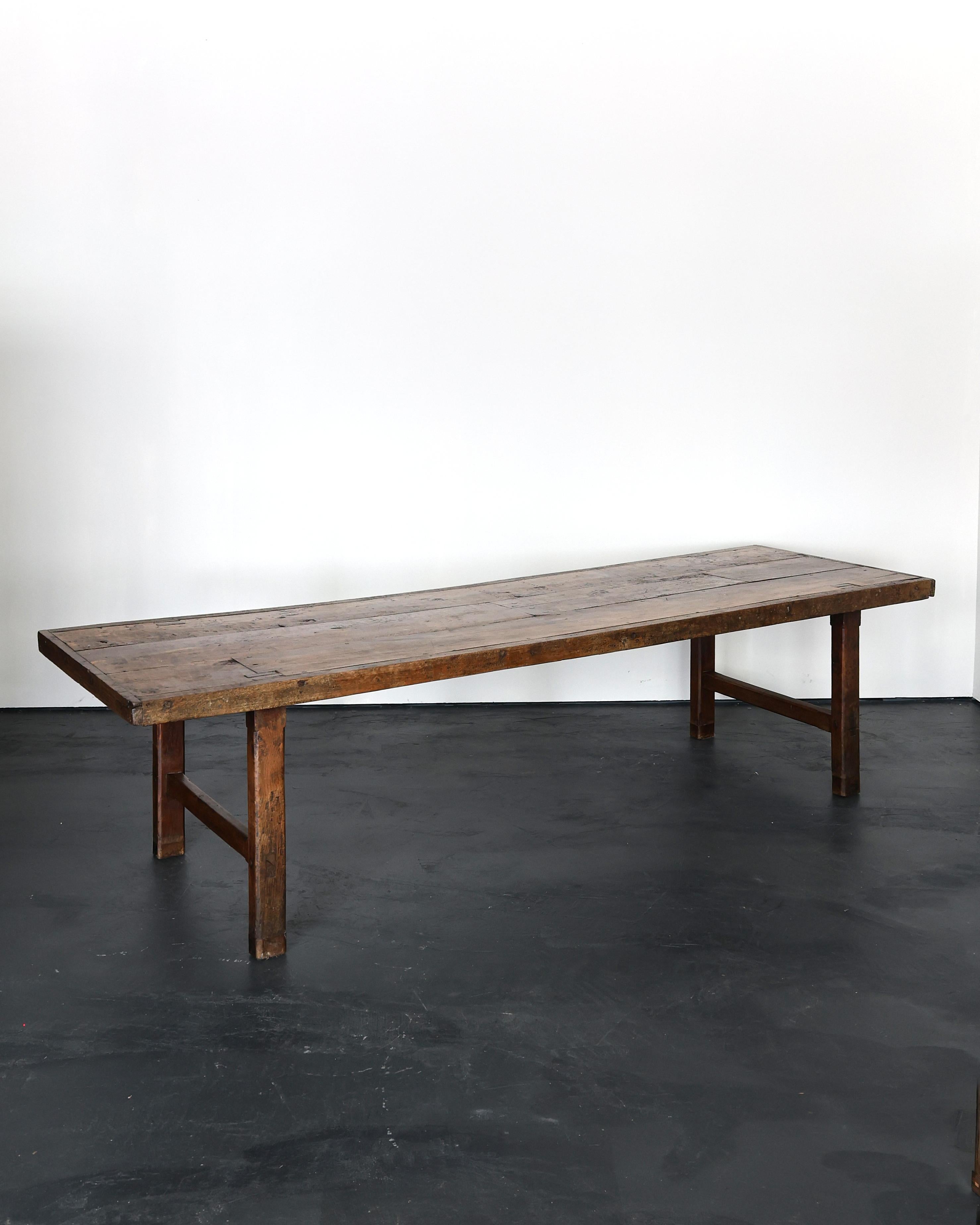 Primitive XXL Early 19th C. Normandy Dinning Table For Sale 2