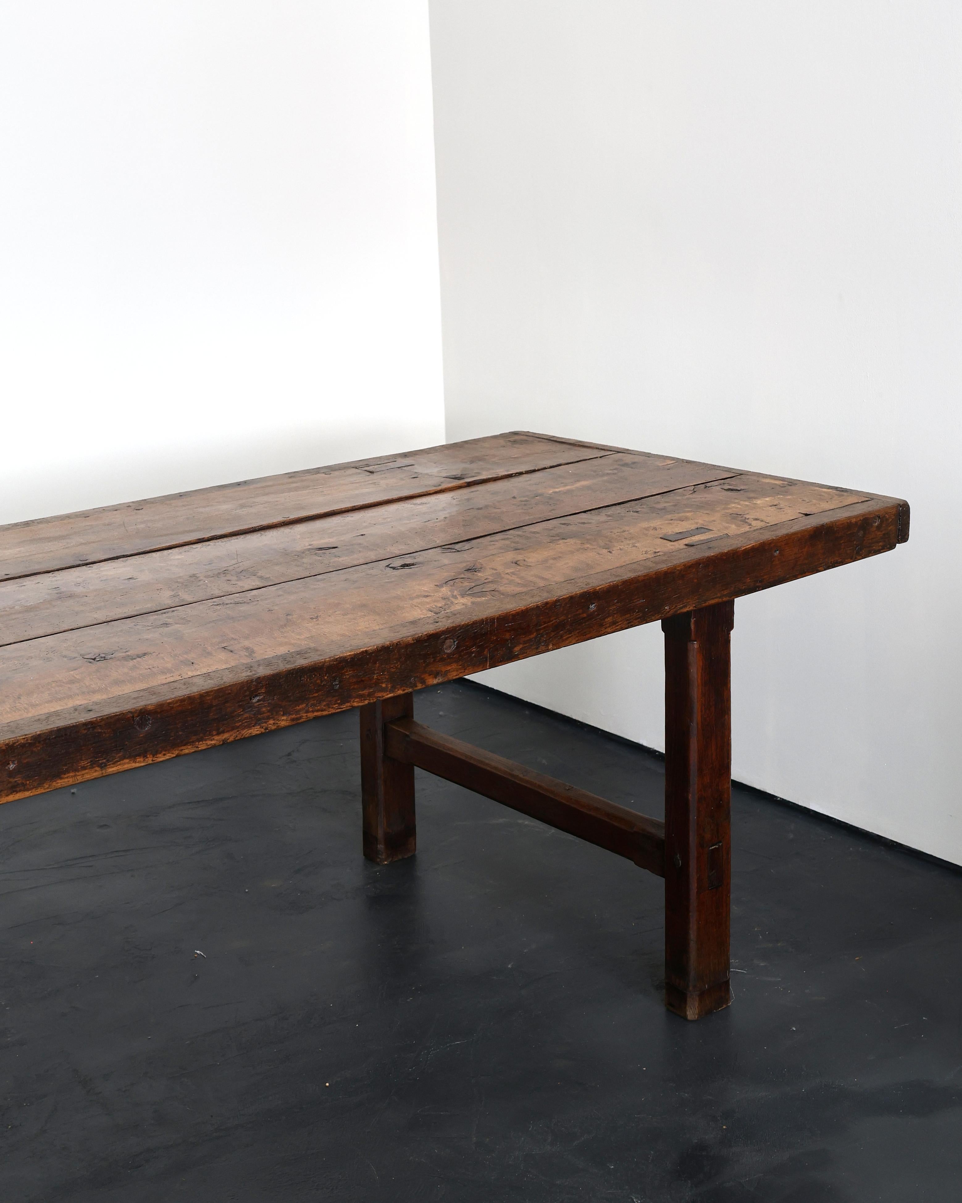 Primitive XXL Early 19th C. Normandy Dinning Table For Sale 4