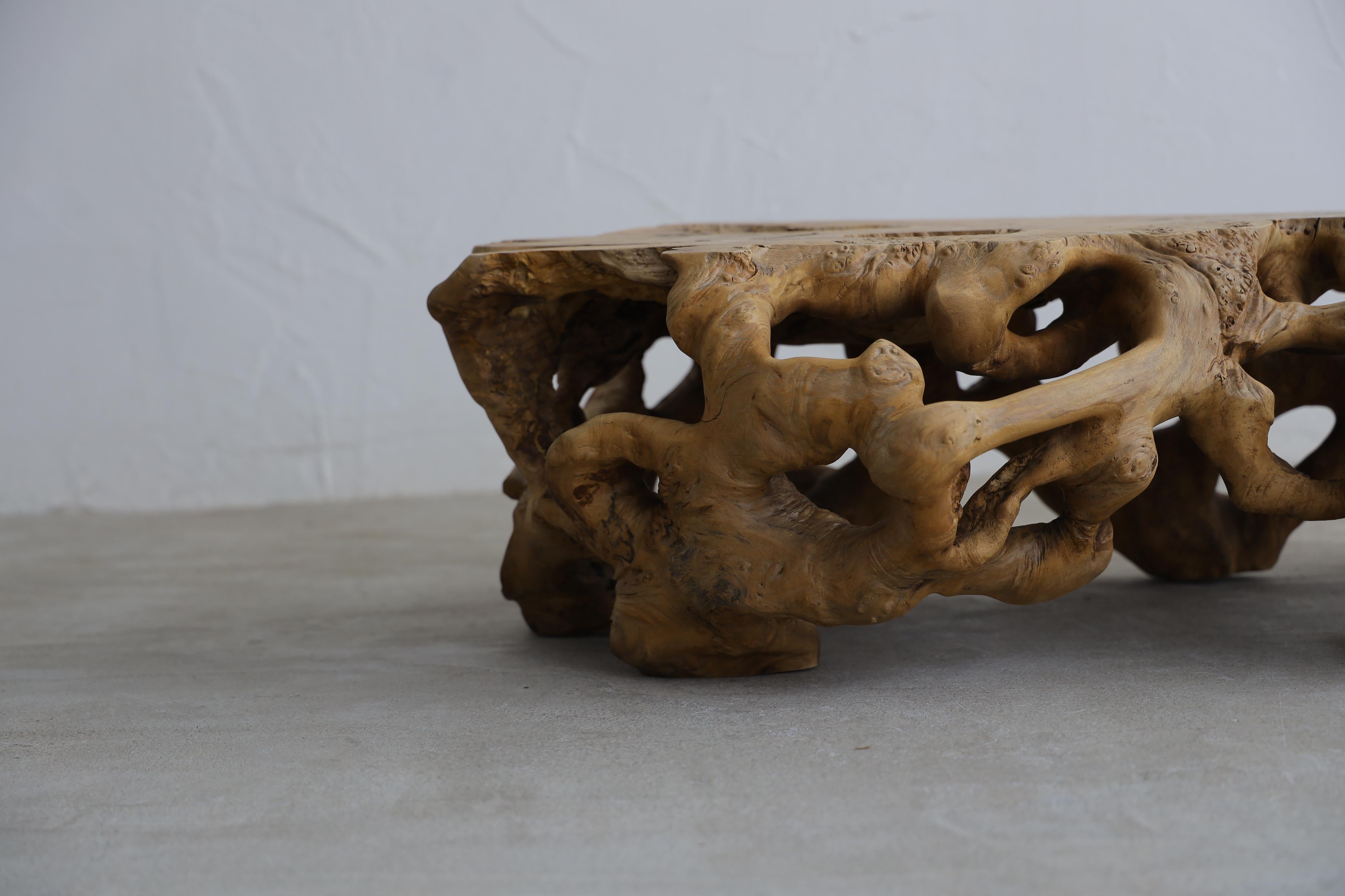 Rustic Low Table, Coffee table, Japanese Antique In Good Condition In Katori-Shi, 12