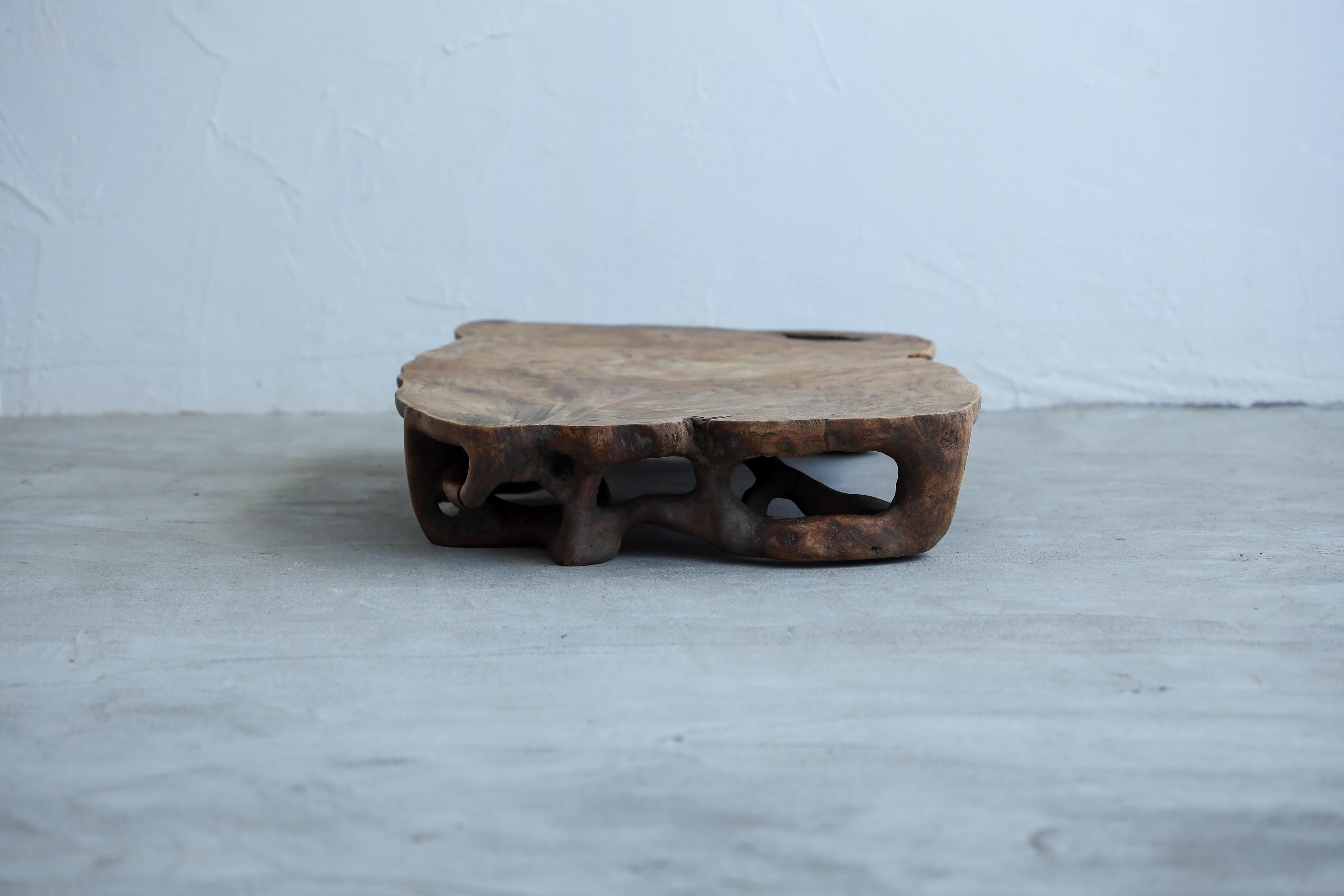 Wood Primitives Low Table, Coffee table, Japanese Antique