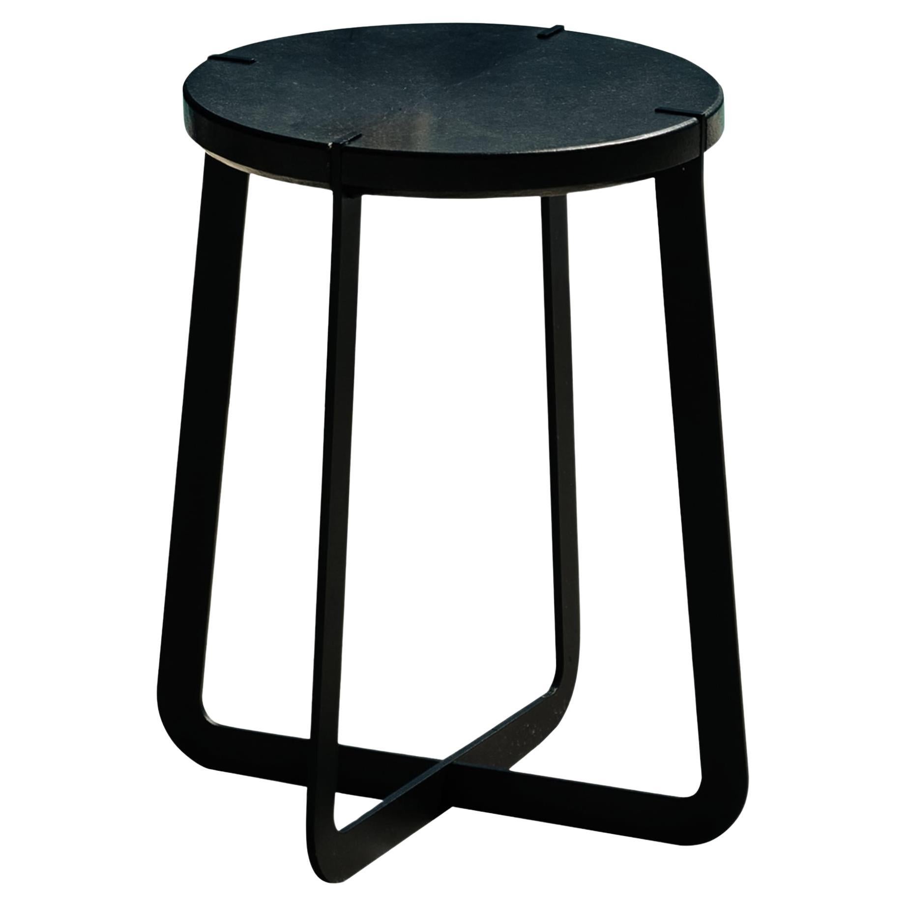 Primitivo Black Side Table For Sale