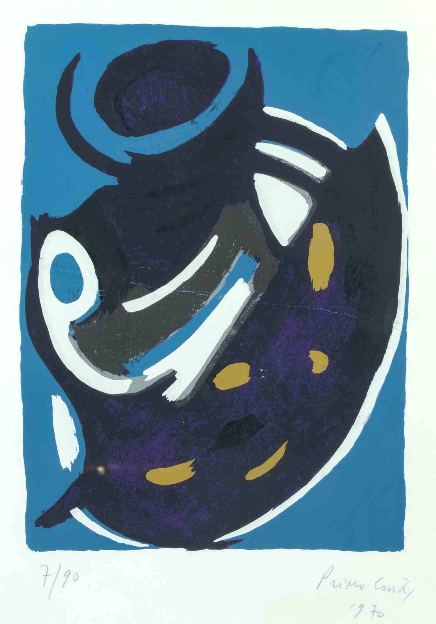 Untitled - Lithograph by Primo Conti - 1970 For Sale 1