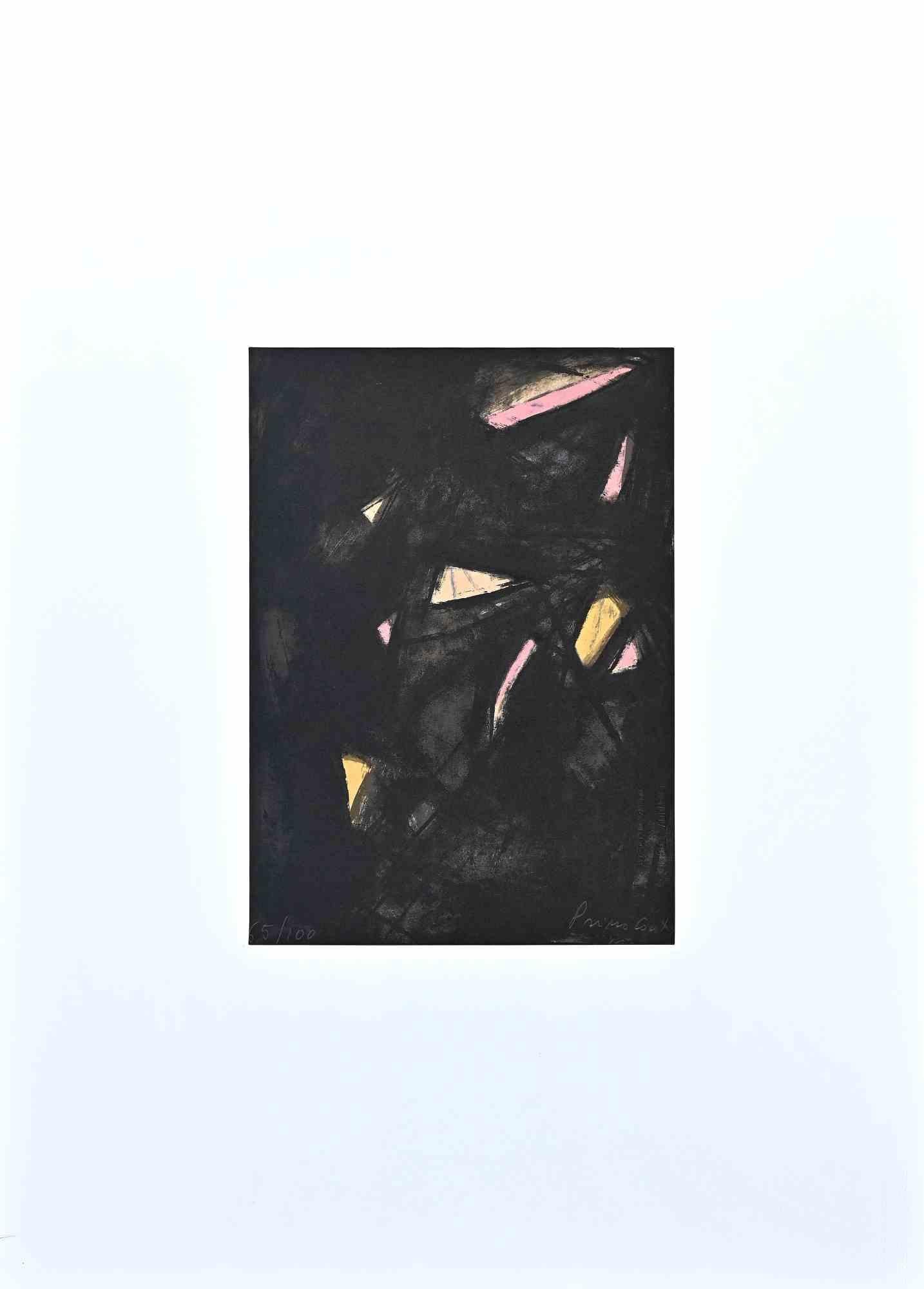 Primo Conti   Abstract Print - Abstract Composition - Original Lithograph by Primo Conti - 1971