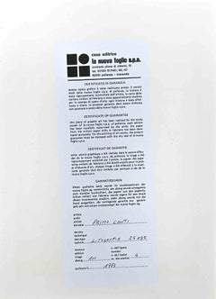 Abstract Composition -  Lithograph by Primo Conti - 1973