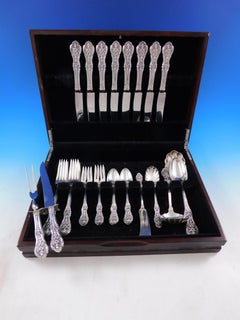 Primrose by International Sterling Silver Flatware Set 8 Dinner Service 41 Pcs