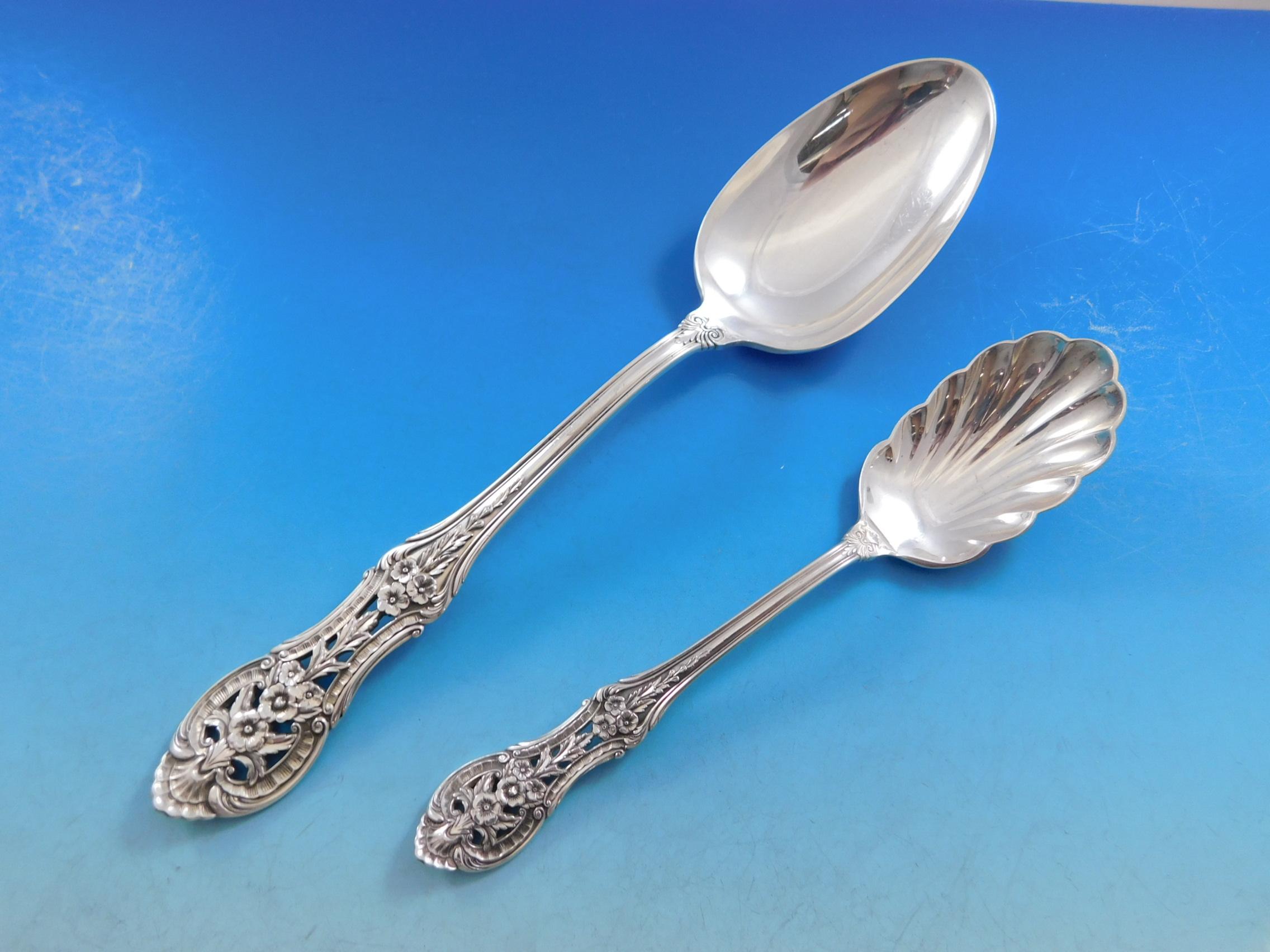 Ensemble de couverts en argent sterling 8 services de table 41 pièces Primrose par International en vente 2