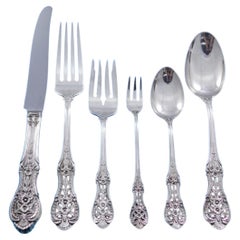 Primrose by International Sterling Silver Flatware Set 8 Dinner Service 53 pcs
