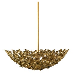 Primrose Garden Floral Dish Light in Brilliant Gold