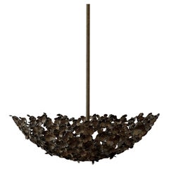 Primrose Garden Floral Dish Light in Warm Black