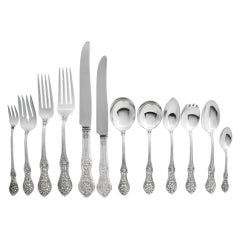 Primrose, Sterling Silver Flatware Set by International, Patented in 1936, Lunch