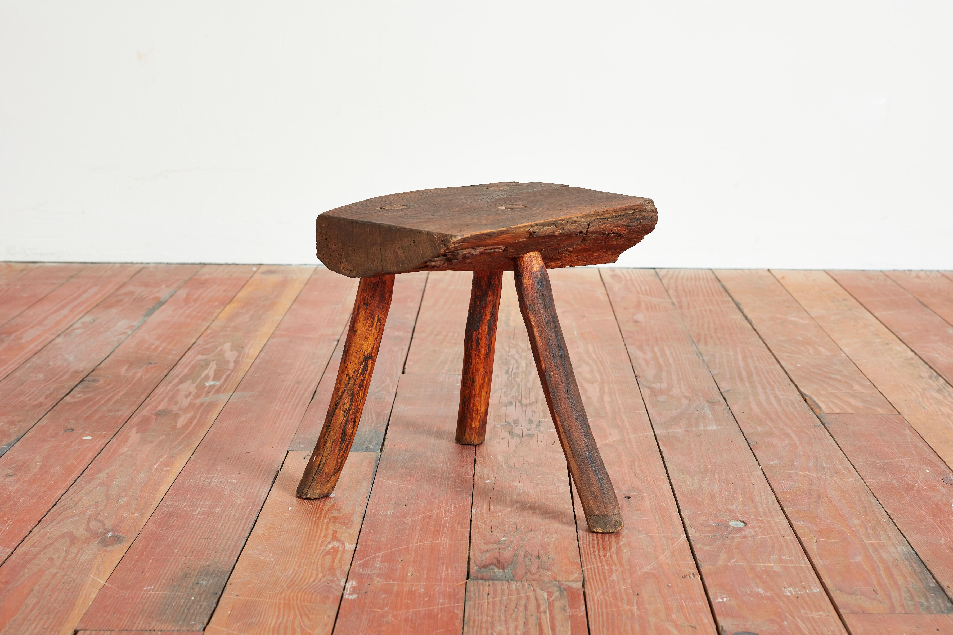 French Primtiive Tripod Stool