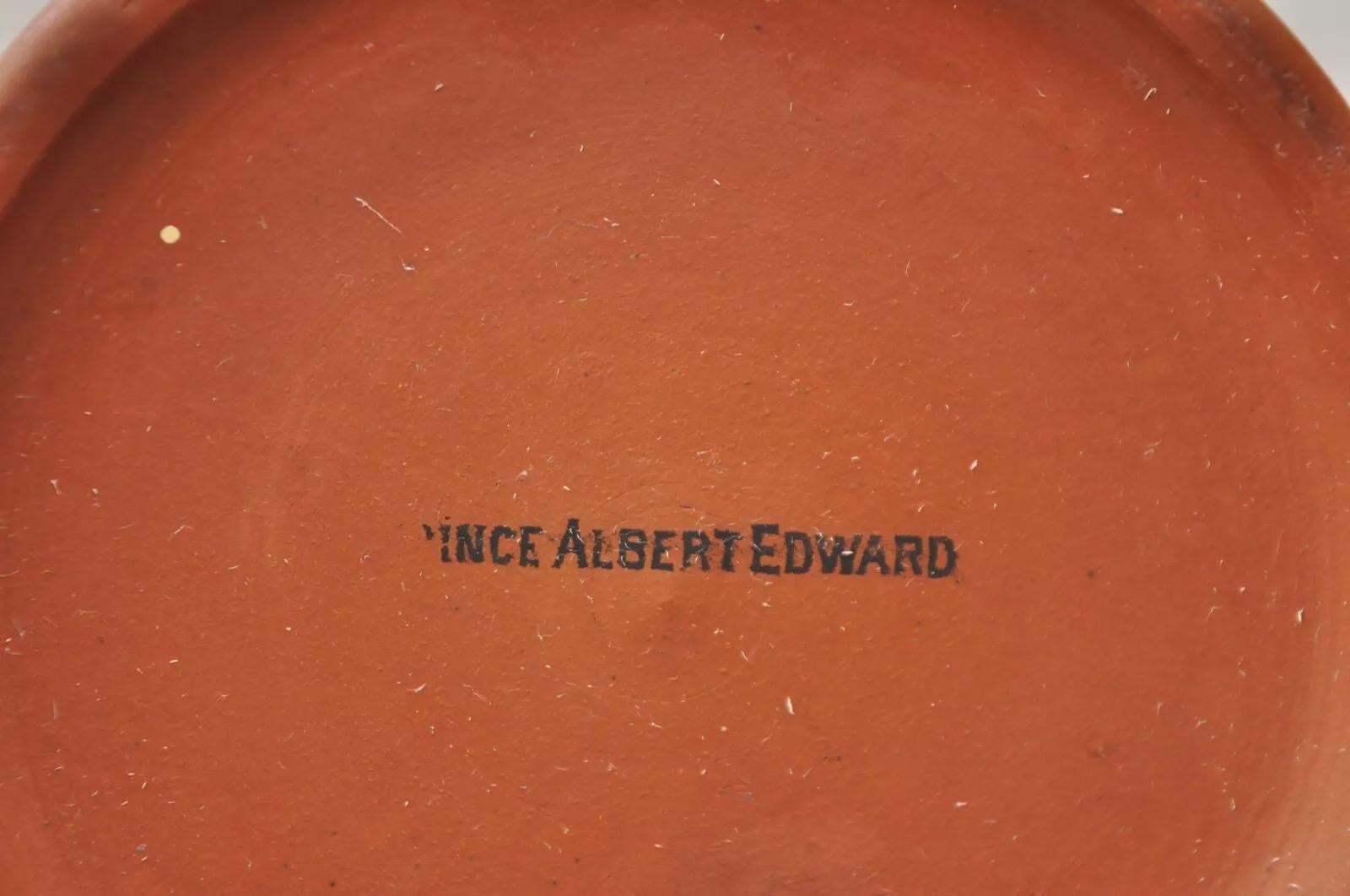 Cremiera Prince Albert Edward Prattware Scena di caccia alla volpe in terracotta in vendita 2