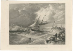 Prince Albert Landing at Dover – Royal Maritime Engraving, c.1840