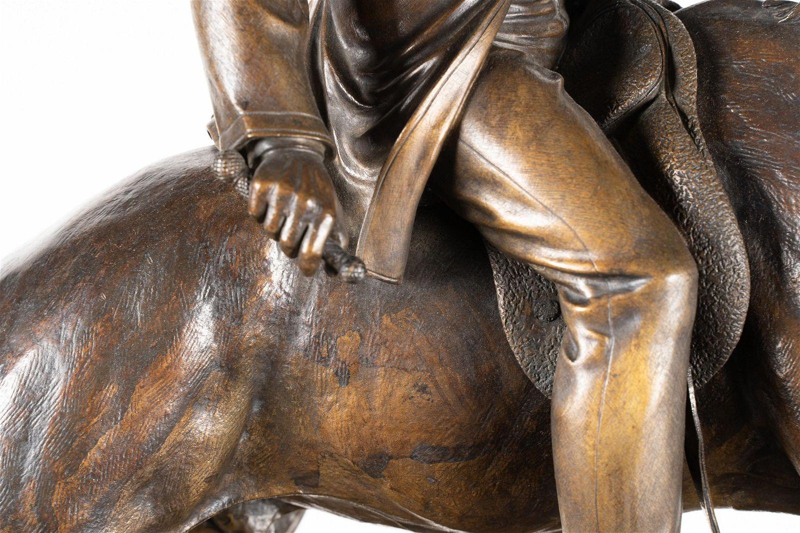 Scultura in bronzo del Principe Alberto a caccia di Jules Moigniez (1825-1894) in vendita 2