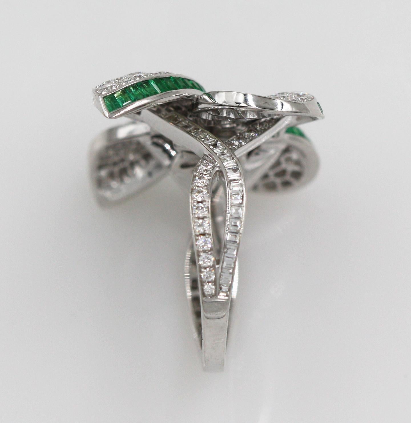 butterfly emerald ring