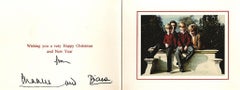 Prince Charles and Princess Diana Signed 1990 Royal Christmas Card
