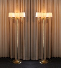 Prince De Galles Hotel Art Deco Floor Lamps Paris, circa 1940