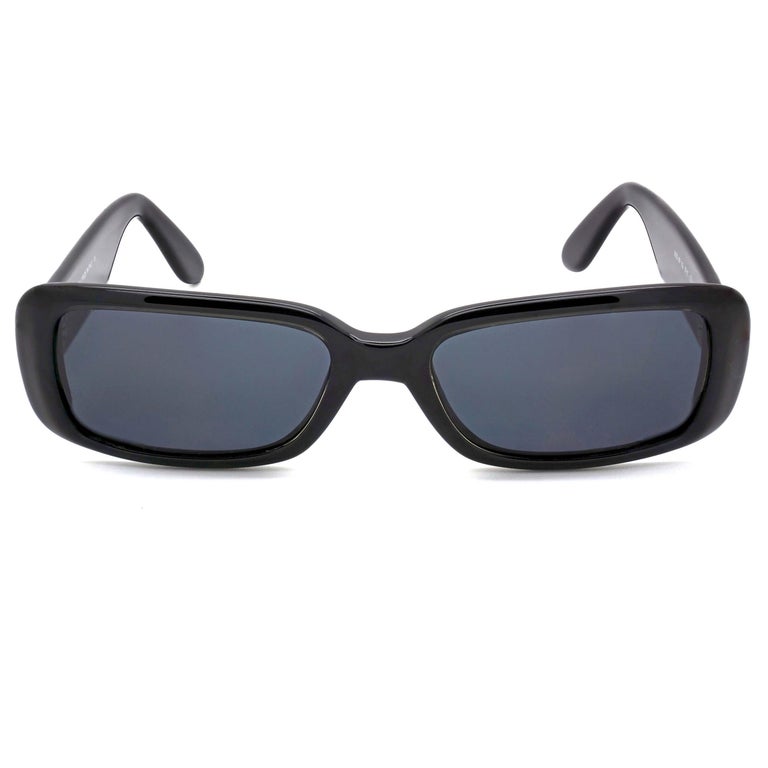 Prince Egon von Furstenberg black rectangular sunglasses For Sale at ...