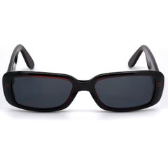 Prince Egon von Furstenberg black rectangular sunglasses