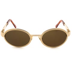 Prince Egon von Furstenberg gold vintage sunglasses
