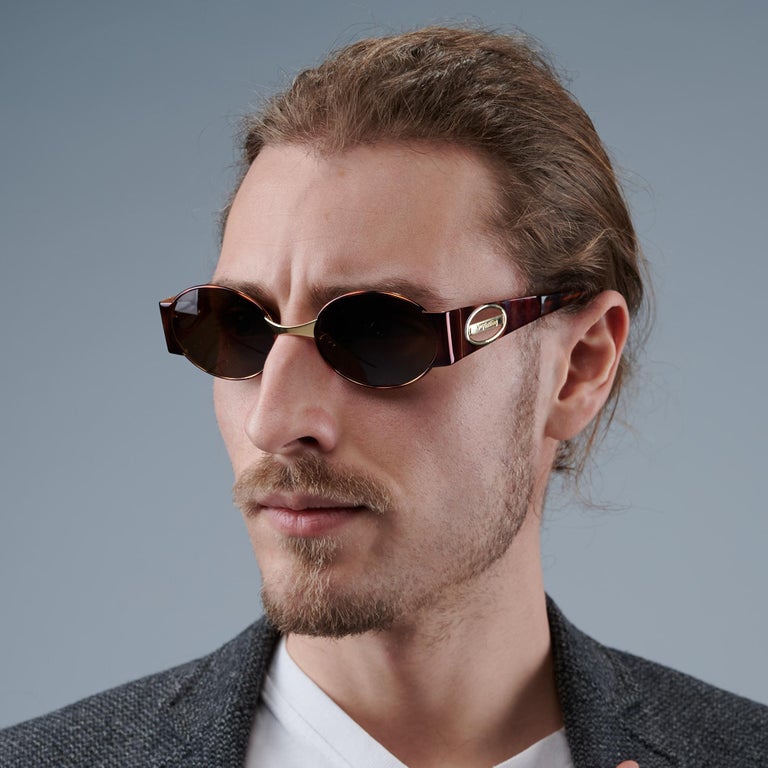 Prince Egon von Furstenberg round vintage sunglasses For  display picture 3