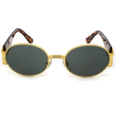 Lunettes de soleil rondes vintage Prince Egon von Furstenberg, Italie, années 80