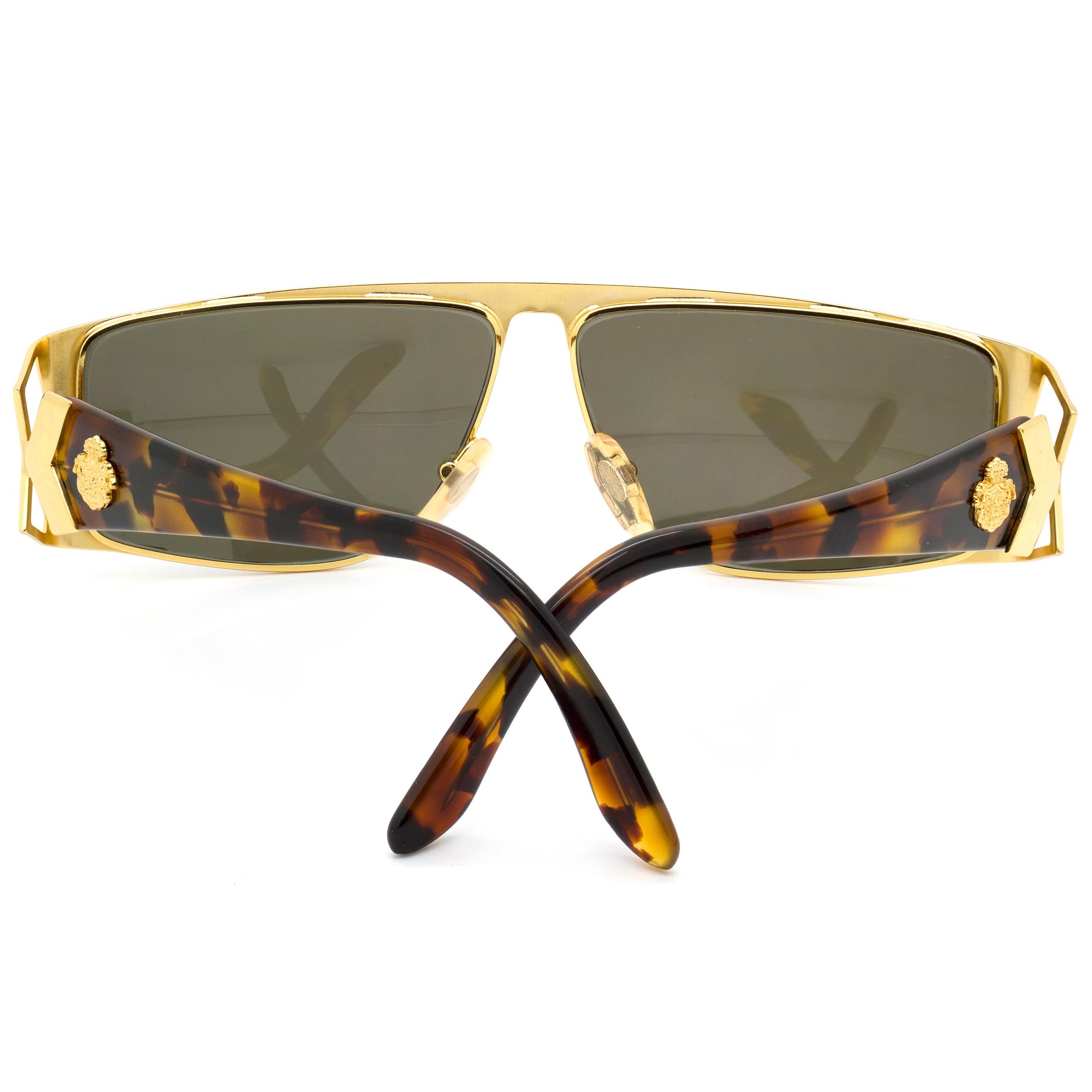 Marrone Occhiali da sole Prince Egon von Furstenberg, anni '80 in vendita