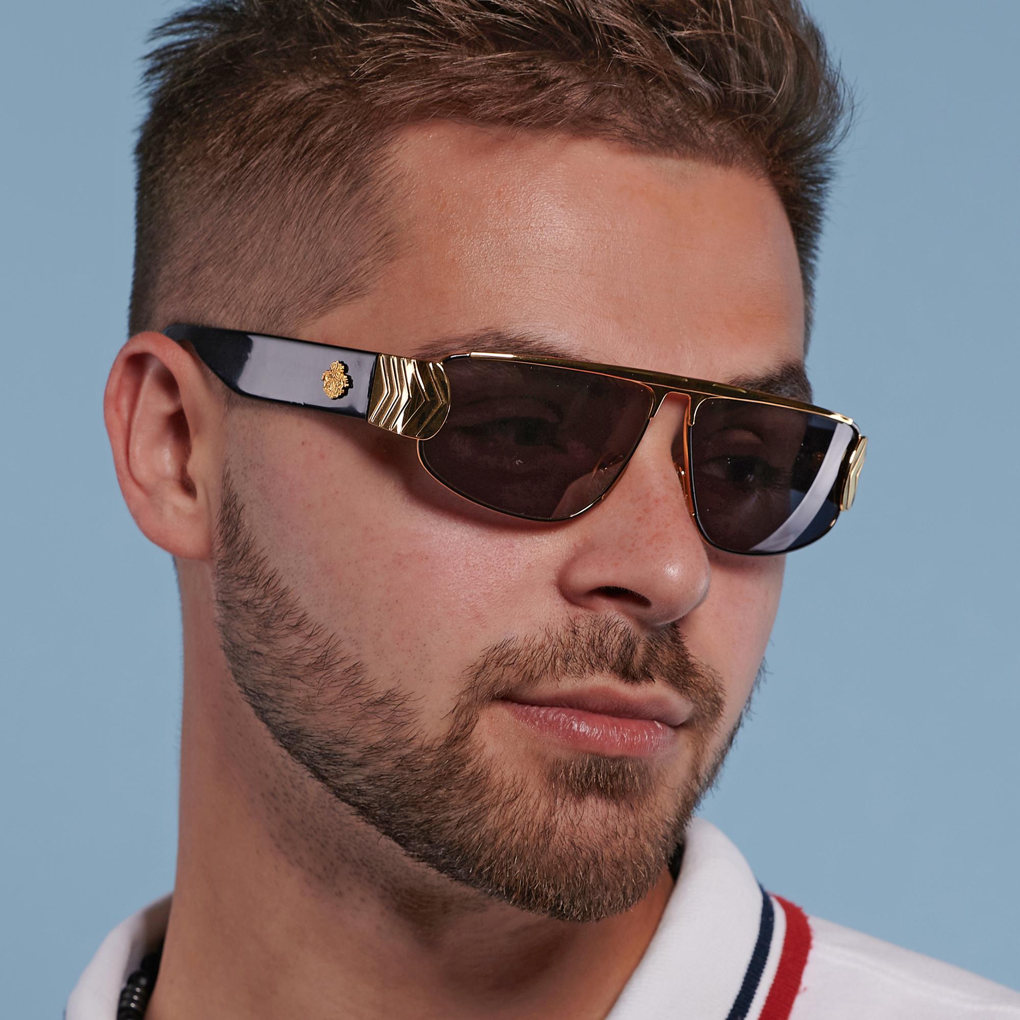 Lunettes de soleil Prince Von Furstenberg, Italie, années 1980 en vente 2