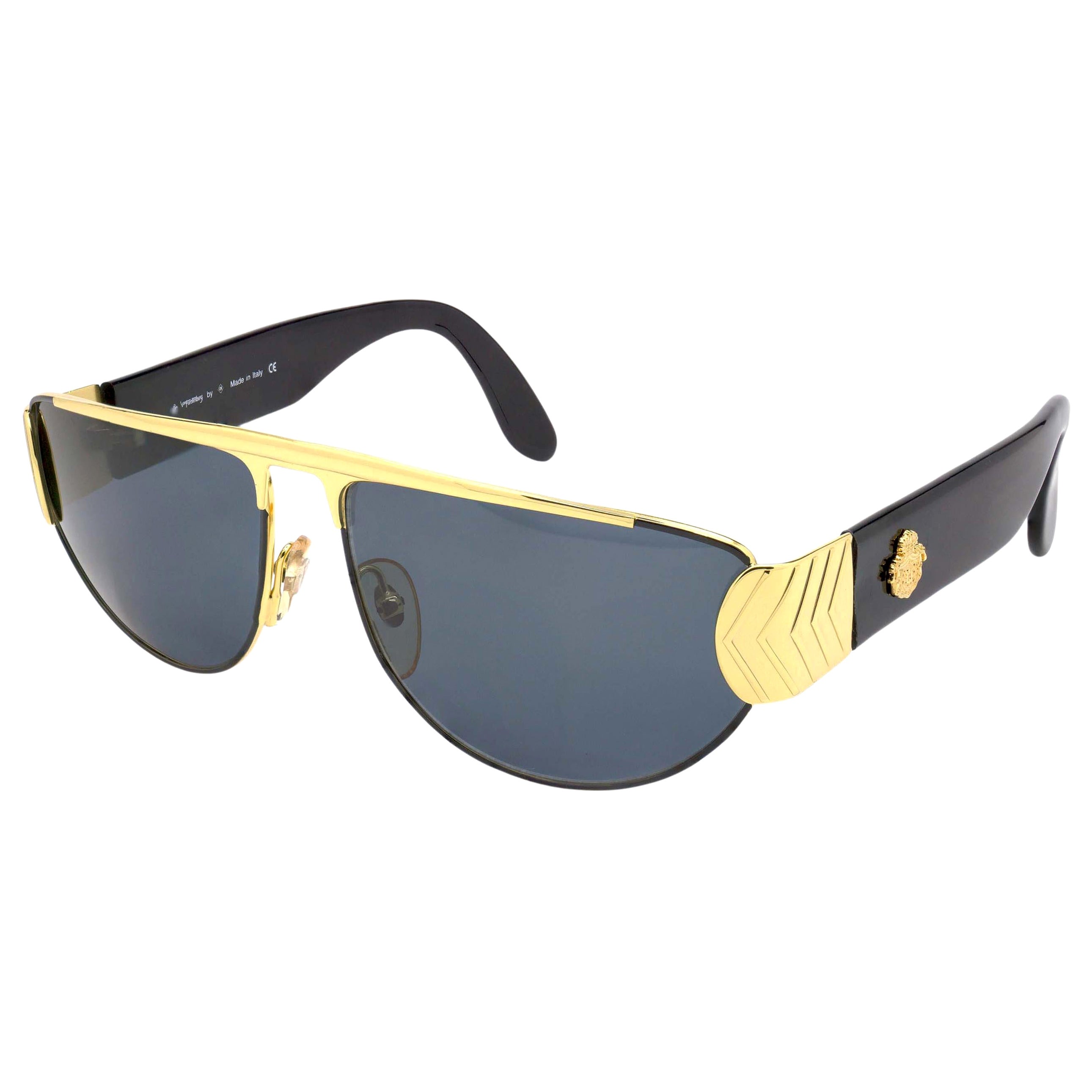 Prince Egon Von Furstenberg sunglasses, made in Italy in the 1980s For Sale