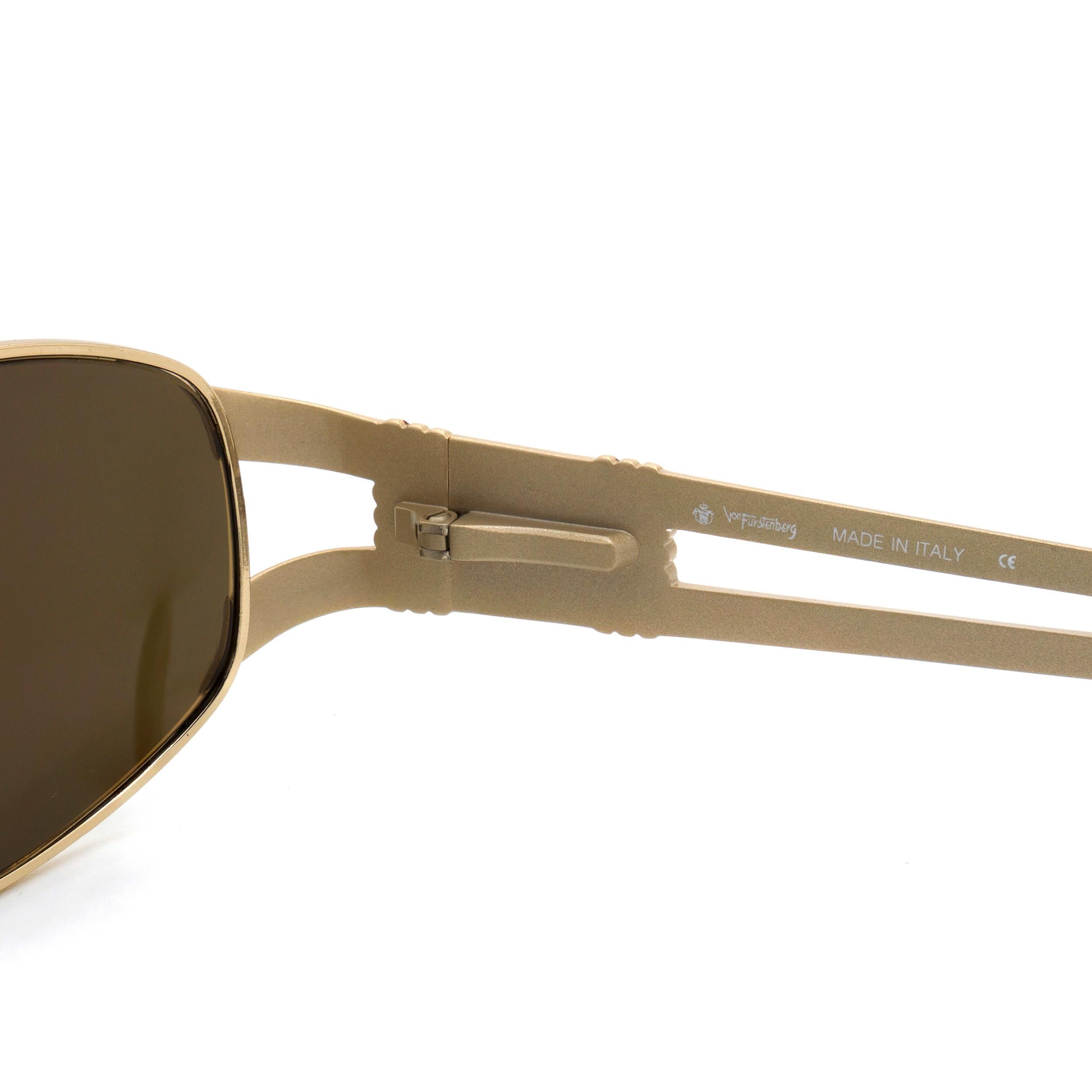Prince Egon von Furstenberg vintage sunglasses 80s In New Condition For Sale In Santa Clarita, CA