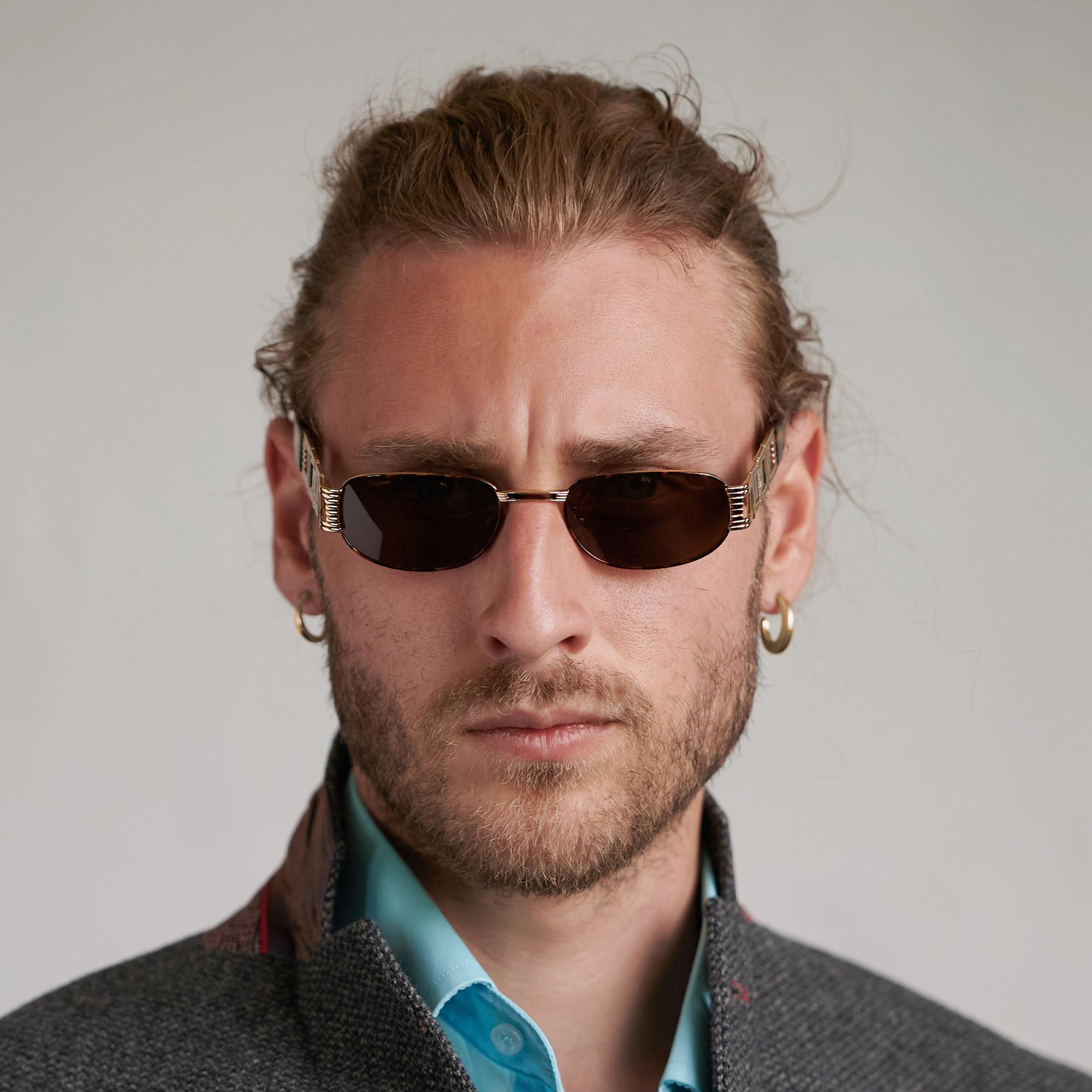 Prince Egon von Furstenberg vintage sunglasses 80s In New Condition For Sale In Santa Clarita, CA
