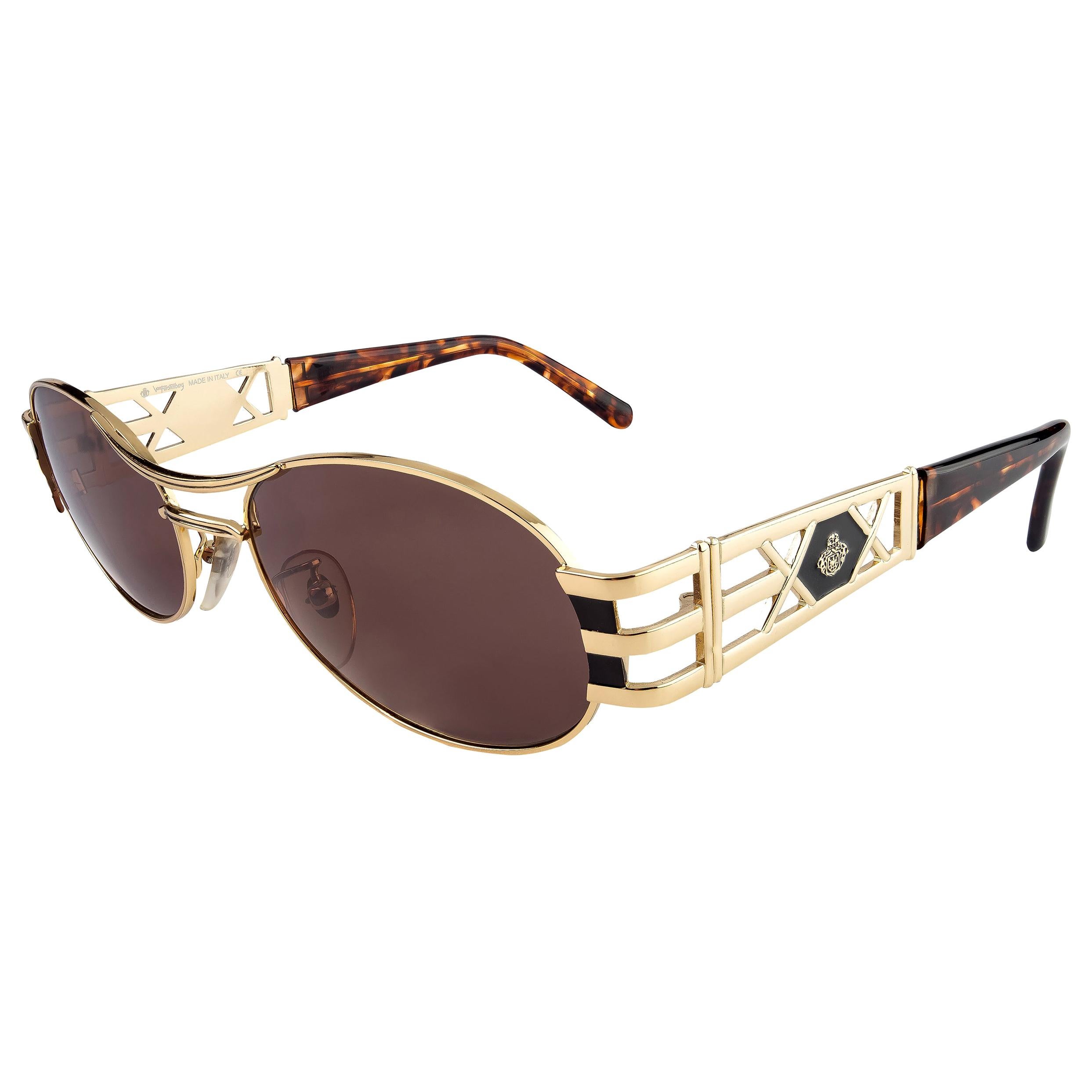 Prince Egon von Furstenberg vintage sunglasses 80s For Sale